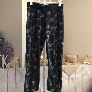 Nike sz S Dri Fit Black & Gray Geometric Print Leggings